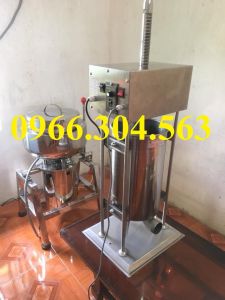 Máy đùn xúc xích lạp xưởng máy nhồi lòng sụn lòng dồi máy nhồi dồi chó dồi lợn 10L - Tặng 3 gioăng caosu-BẢO HÀNH 12 THÁNG