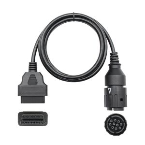 10 Pin to OBD2 Adapter Cable for BMW Motorcycle ICOM D & S199 - Diagnostic Connector Cable for BMW Bike ECU Programming & Coding OBD2 Adapter Motorbike‌