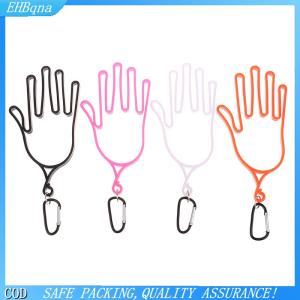 [COD] 1Pc Golf Gloves Holder With Carabiner Golf Gloves Stretcher Golfer Tool Gear Gloves Rack Hanger Golf Supplies Accessories