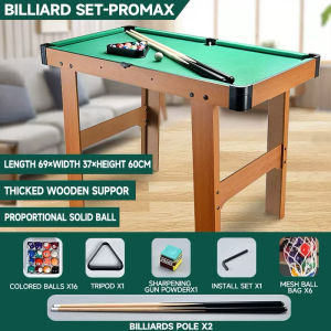 Portable Mini Tabletop Pool Set Billard Game Includes Game Balls Sticks Chalk Brush and Triangle Snooker Tables Indoor Home Game