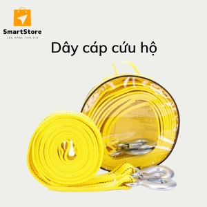 Dây cáp cứu hộ dây kéo xe ô tô chuyên dụng tải trọng 5 tấn