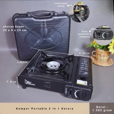Kompor Portable 2 in 1 Kompor Camping Serbaguna