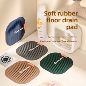 NUBE Silicone Sewer Floor Drain Cover Reusable Anti-blocking Floor Drain Sticker Durable Drainage Shower Drain Cover For Kitchen Toilet