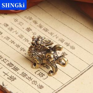 SHNGki Tượng nhỏ đồ trang trí phong cách Trung Quốc Thịnh Vượng bằng đồng thau giàu có trang trí phong cách phong cách phong cách phong thủy