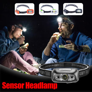 【Motion Sensor】Headlamp rechargeable water proof original headlights flashlight waterproof head lamp led super bright Sensor Headlamp Fishing Camping USB Head Flashlight COB light head torch light rechargable torchlight Headlights Front Lantern Mini