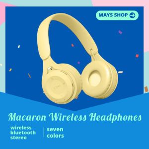 Y08 Macaron Wireless Bluetooth Headset Student Headband HiFi Stereo Over-Ear Headphones with Microphone
