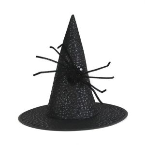 NOBLEE Đa năng Mũ phù thủy Nhẹ Hài hước Mũ trang trí Halloween Sáng tạo Thiết kế hình nhện. Mũ hình nhện Đạo cụ trang trí sự kiện cosplay