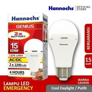 15W Hannochs Genius Lampu Emergency Hannochs Bohlam LED Bulb Hannochs 15W