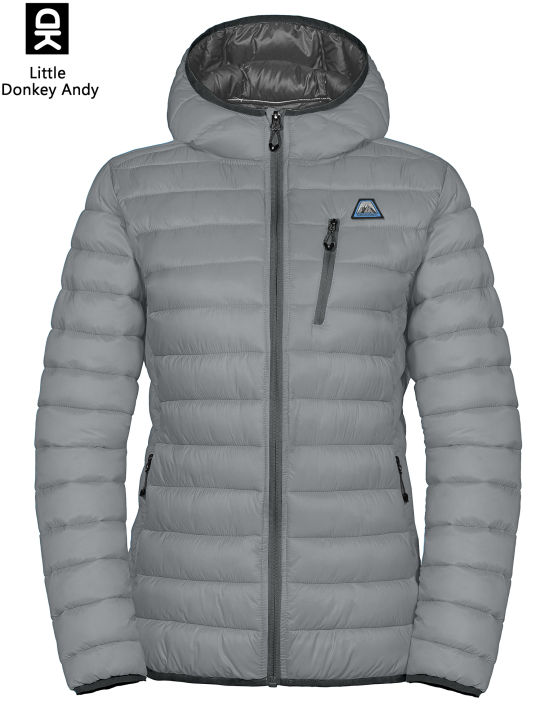 LittleDonkeyAndy Women's Puffer Jacket, Lightweight Hooded