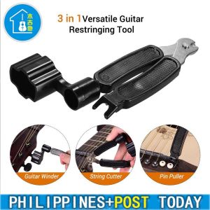 3 in 1 Versatile Guitar Winder String Cutter Pin Puller for Classic Acoustic Electric Guitar Strings