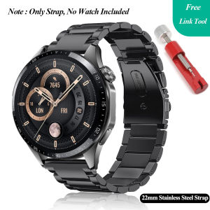 สายเหล็กสแตนเลส20มม. สำหรับนาฬิกา Samsung Galaxy 6 Classic/6/5/4/3/Actice 2สายโลหะ22มม. สำหรับ Huawei GT 4/3/2 46มม. สำหรับ Strap Smartwatch Amazfit Bip/gts/gtr
