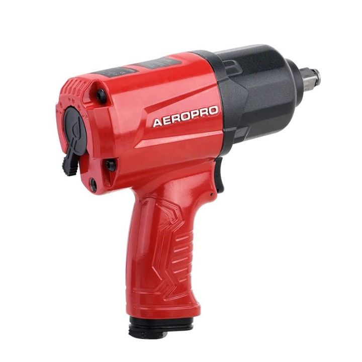 thumbnail image 2 of WORKPRO 1/2-Inch Drive Air Impact Wrench – 880 Ft-lb, 7500 RPM – Pneumatic With Attachments, Red 2 of 4
