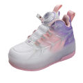Sinered Two-Wheel Invisible Walking Shoes USB port rechargeable Two-Wheel Boy‘s Girl's Sports Roller Skating Shoes Double-Wheel Deformation Skating Shoes with Wheels. 
