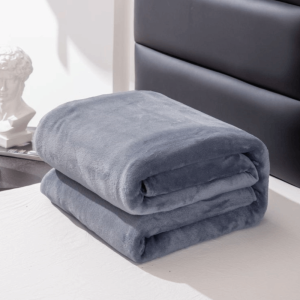 BRMU4 Soft Plush Blanket Solid Color Warm Nap Shawl Blanket Skin Friendly Flannel Throw Blanket For All Seasons