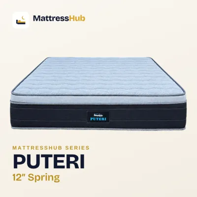 Puteri 12 Inch Spring Mattress | Plush Euro-Top | Free Delivery