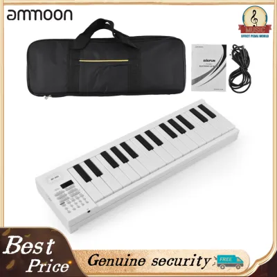 ammoon 61-Key Foldable Electronic Piano Multifunctional Electronic Piano Keyboard with LED Display Built-in Rechargeable Batt-ery Portable Musical Instrument Digital Piano with Carrying Bag for Beginners