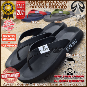 [TERBARU] Sandal Sendal Karet RANJOJO B-05 Original Premium | Sandal Karet | Sandal Kasual | Sandal Fashion | Sandal Traveling Ringan Empuk Nyaman Awet Santai Pesta Outdoor Selop Slip On Slide Distro Pria Cowok Cowo Laki Laki Dewasa Murah Terbaru Kekinian