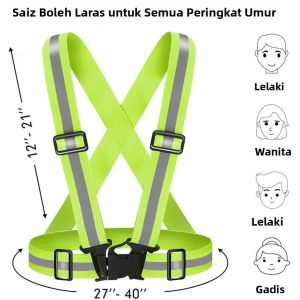 Reflective rope & safety gear for running biking & climbing night