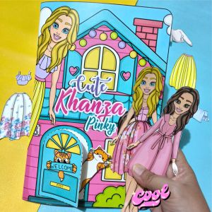 New Produk !!! The Cute Khanza SUDAH DISUSUN - Paper doll anak edukasi terbaik di toko kami