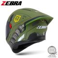 ZEBRA YM-611 Motorcycle Helmets MAX Full Face Motor Helmet Dual Visor. 