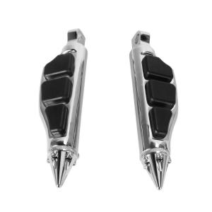 Non Slip Rubber Motorcycle Foot Pegs Heavy Duty Aluminum Alloy Construction For Improved Foot Support