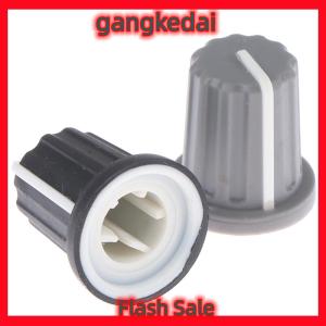 Gangke 5pcs Rubber Half Shaft Knob Potentiometer Encoder Knob 270 Degree D-Shaped