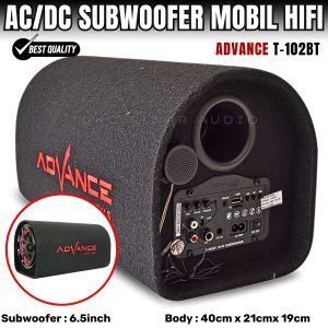 SPEAKER WIRELESS SUBWOOFER AUDIO MOBIL MURAH AC/DC HIFI BASS POWER AMPLIFER Jack Microphone Karaoke Speaker Tabung 6.5 inch ADVANCE T-102BT | speaker bluetooth full bass | speaker karoke | salon bluetooth | soundcard | subwoofer mobil - TOKO SINAR AUDIO