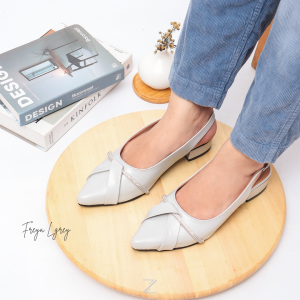 ZEMORA Freya Sandal Slip On Wanita Mules Hak 3 Cm
