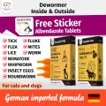 Cassiel Pet Dog and Cat Tick and Flea Killer Treatment Pour On Solution (Cats & Dogs) External Use & Deworming Tablets. 