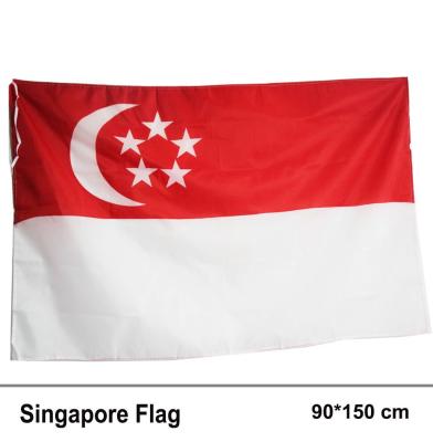Singapore flag Singapore Country Flag 90*150cm Hanging Office/Activity/parade/Festival/Home Decorati