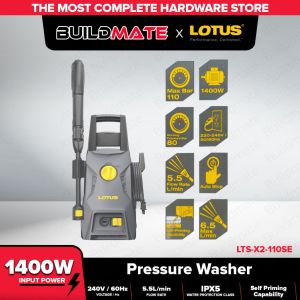 BUILDMATE nd/ Lotus/ Zekoki Pressure Washer 1400W Car Washer Power Spray Water LPT