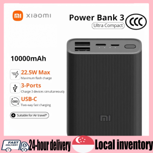 【CCC certification】Xiaomi Power Bank 3 Compact / Portable / Compact Charging 10000mAh 22.5W Air Travel Safe Powerbank