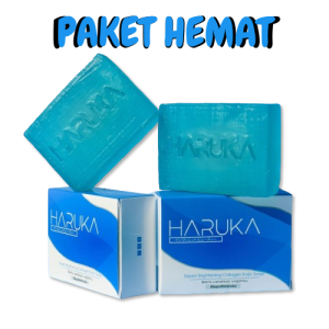 Paket Duo Sabun Haruka Premium - Penghilang Flek & Jerawat Perawatan Kulit Lembut