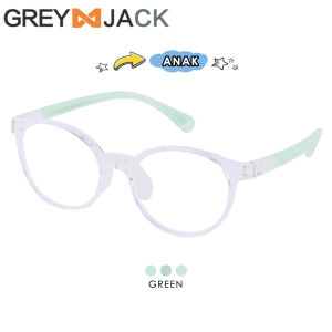 Grey Jack Kacamata Antiradiasi Blueray Anak Laki laki Perempuan Model Oval Bahan TR90 Lentur Nyaman Terbaru 202216
