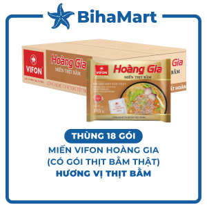 [THÙNG 18 GÓI] - VIFON - Miến Hoàng Gia hương vị Thịt bằm (có gói thịt bằm thật) Miến thịt bằm Vifon Hoàng Gia (105g/gói)