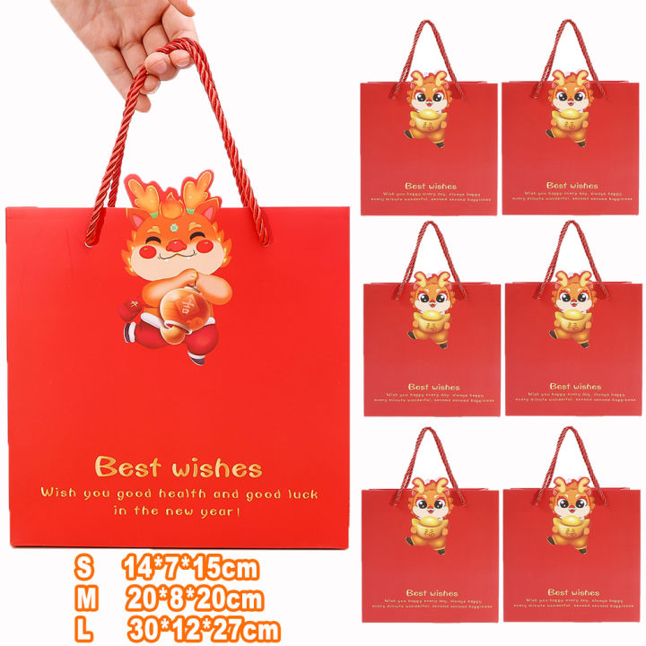 CNY Chinese New Year Gift Bag 2024 Dragon Year Spring Festival Gift