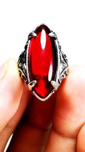 Batu akik permata merah siam model pandan kristal hight Quality