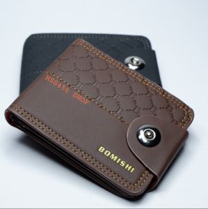 กระเป๋าสตางค์ BOMSHI ใบเล็ก #XH-005 (กะดุมครึ่ง)