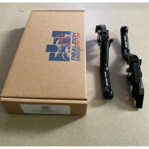 REALZIONMOTOR For Honda Click 125i 150i 160 3D Pattern Brake Clutch Lever Modified Adjustable 2 Pcs