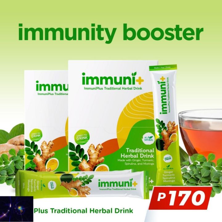 Immuni+ (ImmuniPlus) Traditional Herbal Drink (1 Box = 12 sachets ...