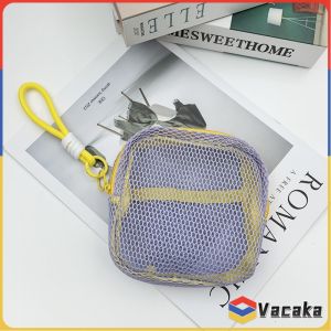 Vacaka Mesh Zipper Bags Lightweight Portable Visibility Cosmetic Accessories Organizer Mini Makeup Pouch