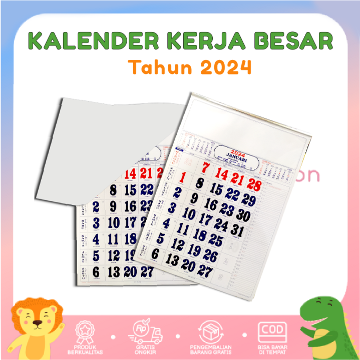 Kalender Tahun 2024 Kerja Besar | Lazada Indonesia