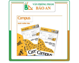 Giấy kiểm tra kẻ ngang Campus TP-BM70G-30 - Màu vàng