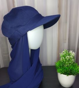 Pasmina topi vintage hat/pasmina instan yg menyatu dengan topi/pasmina topi terbaru/vintage hat viral