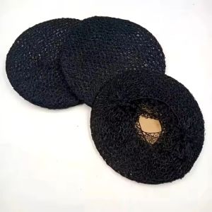 Elastic Black Hairnet Set (Sold By 12pcs)