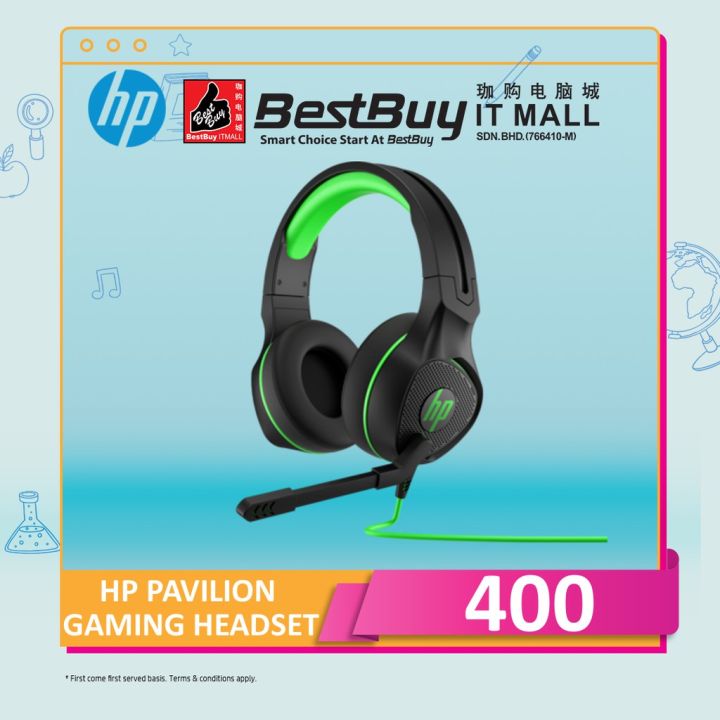 HP Pavilion Gaming Headset 400 - Stereo Sound Gaming Headphones