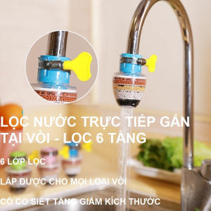 [HCM]Dụng Cụ Lọc Nước 6 Tầng Tại Vòi Lọc An Toàn Khi Sử Dụng Dùng Vòi Tròn Cho Ống 19 Trở Xuống Có Đầu Xiết Không Bị Bung - PucaMart