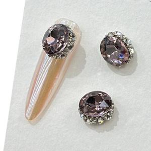 Water Drop Nail Art Charms with RhinestonesMetal Nail Studs 3D Nail Diamonds for Nail Decors Nail Art Supplies