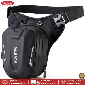 [2026 New] Fanny Pack Hard Shell Outdoor Casual Waist Bag Waterproof Utility Leg Bag Motorcycle Bag Motorcycle Drop Leg Side Bag for Men Women for Hiking Climbing Cycling Fishing Riding Travel