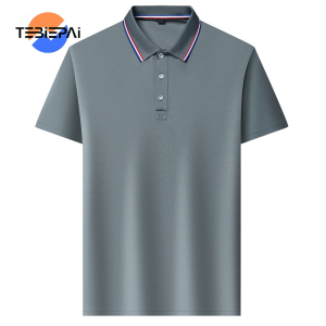Polo Shirt Solid Color Short Sleeve Mens and Womens Summer Trendy Fashion New Business Versatile Top Collar T-shirt Work Clothes